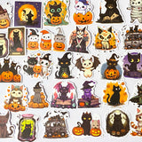 witch witches cat cats black occult halloween spooky magic magical pumpkin decorative laptop sticker stickers large big matte satin uk cute kawaii stationery supplies gift gifts set moon magical witchcraft