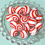 make your own silicone beaded pen pens Christmas festive santa claus father red green white bead beads pvc jumbo large topper mug of cocoa uk cute kawaii crafts craft supplies shop store stationery gift gifts swirly pattern large 15mm 30mm 32mm big red pen base blank glitter ombre round