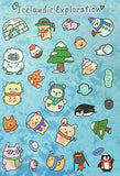 cute kawaii sticker stickers season seasons autumn winter spring summer stationery sheet sheets pack uk planner addict animal animals snow jungle cherry blossom bunny bear pig cat polar ice