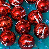 jumbo big large 15mm acrylic wood wooden christmas bead beads individual red green blue white orange snowman santa bell tree belt gingerbread man uk cute kawaii craft supplies jewellery making metallic