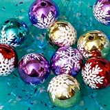 JUMBO Acrylic CHRISTMAS Beads 15mm/16mm