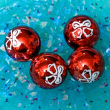 jumbo big large 15mm acrylic wood wooden christmas bead beads individual red green blue white orange snowman santa bell tree belt gingerbread man uk cute kawaii craft supplies jewellery making