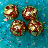 JUMBO Acrylic CHRISTMAS Beads 15mm/16mm