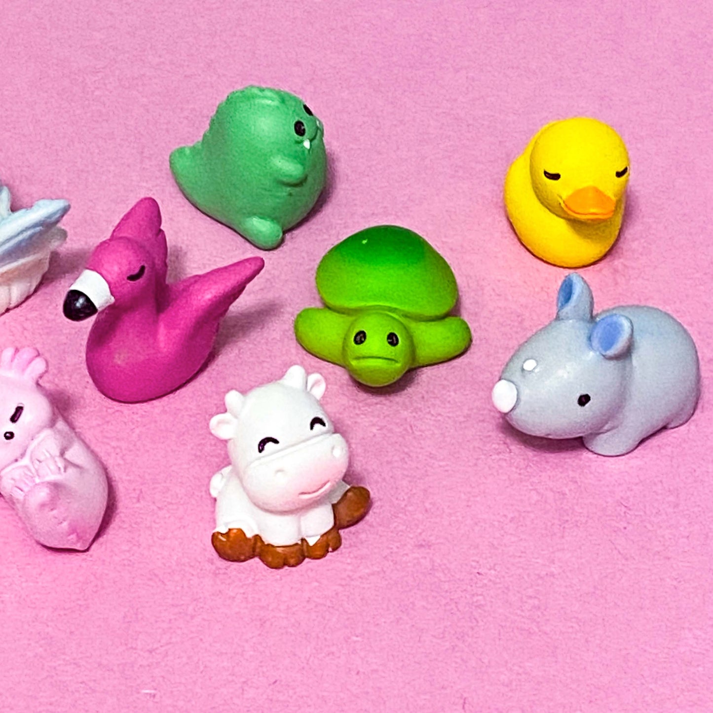 Cute Individual 3D Resin ANIMAL FIGURINES 2 Exotic Farm & Zoo