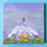oil painting stick memo memos note pad notes post it cute kawaii landscape pretty purple pink blue green ocean seashore field mountain hills fuji uk stationery shop store planner supplies gift gifts art