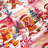 vintage retro nostalgia deer baby deers santa claus father christmas festive gingerbread man men ginger bread postcard postcards cards post uk cute kawaii stationery supplies shop store red pink