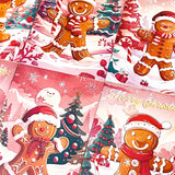 vintage retro nostalgia deer baby deers santa claus father christmas festive gingerbread man men ginger bread postcard postcards cards post uk cute kawaii stationery supplies shop store red pink