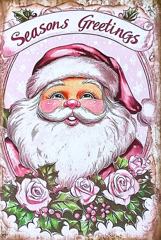 On Offer! SHABBY CHIC Vintage Pink Christmas Postcards