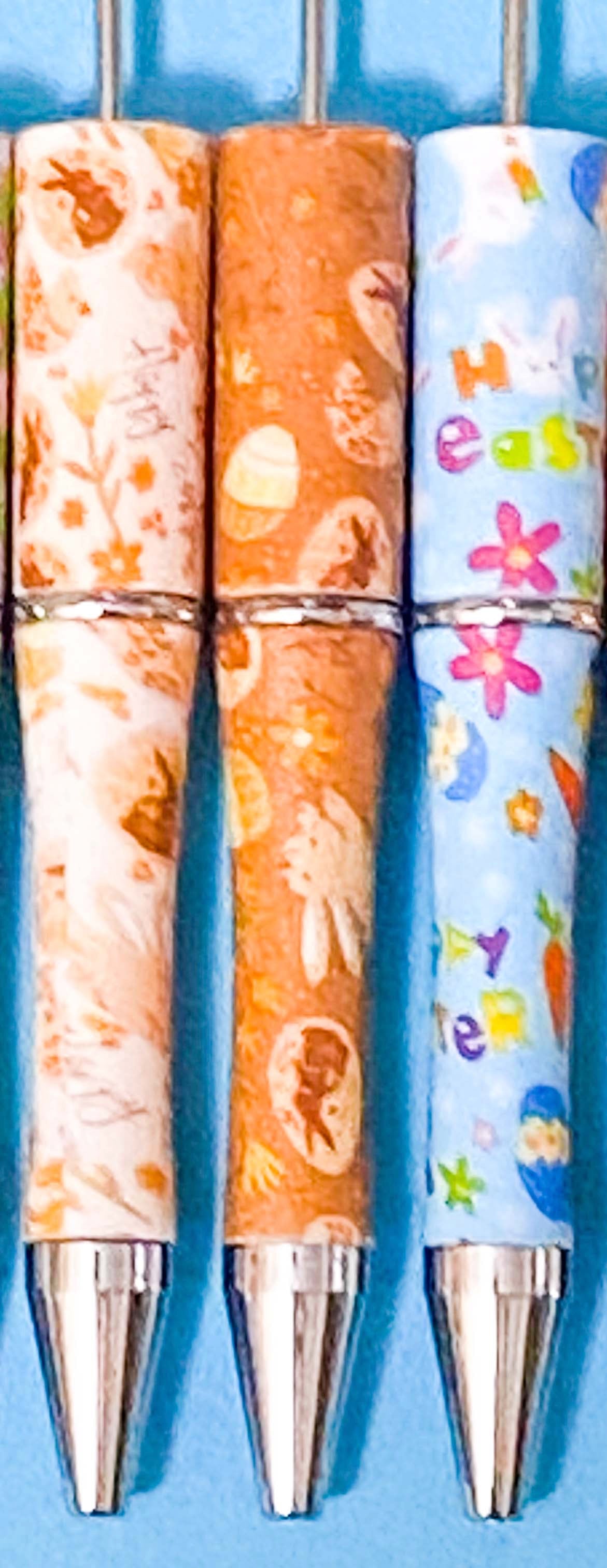 EASTER SPRING BLANK Base for Build Your Own Pens Black Ballpoint Ink