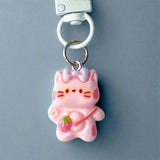 uk cute kawaii keyring keyrings bag charm charms clip clips key ring chain metal resin animal animals gift gifts shop store panda bear pandas bears cat cats penguin  penguins dog puppy chicken chick capybara duck