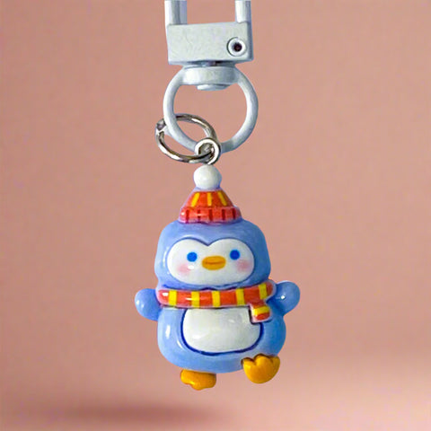 uk cute kawaii keyring keyrings bag charm charms clip clips key ring chain metal resin animal animals gift gifts shop store panda bear pandas bears cat cats penguin  penguins dog puppy chicken chick capybara duck