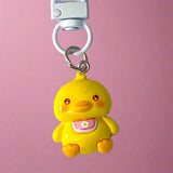 uk cute kawaii keyring keyrings bag charm charms clip clips key ring chain metal resin animal animals gift gifts shop store panda bear pandas bears cat cats penguin  penguins dog puppy chicken chick capybara duck