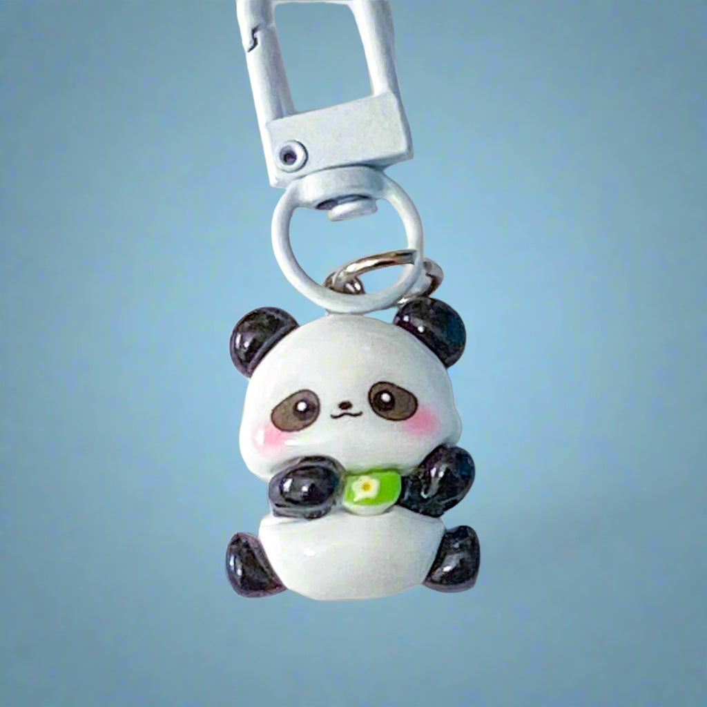 uk cute kawaii keyring keyrings bag charm charms clip clips key ring chain metal resin animal animals gift gifts shop store panda bear pandas bears cat cats penguin penguins dog puppy chicken chick