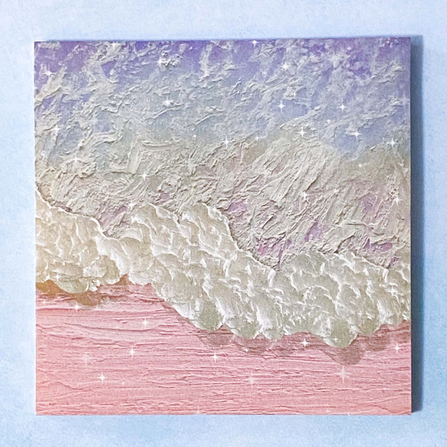 PINK & LILAC Oil Painting Nature Art Sticky Memo Pad 40 Sheets