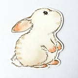 CUDDLY ANIMAL Shaped POSTCARD- panda cat otter fish or bunny