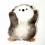 CUDDLY ANIMAL Shaped POSTCARD- panda cat otter fish or bunny