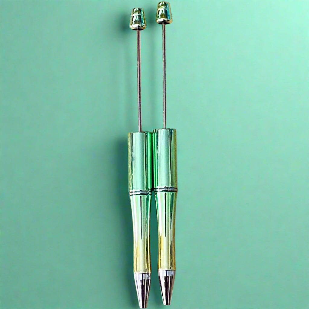 OMBRE METALLIC PEN BASE Blank for Build Your Own Pens Black Ballpoint Ink