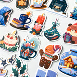 Special Offer! RETRO HYGGE CHRISTMAS Laptop / Decorative Stickers Set 6