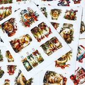woodland animal animals sticker stickers sheet sheets uk cute kawaii polar bear bears fox foxes hedgehog hedgehogs mouse mice cottage red and green foliage ribbon forest creatures butterfly stationery shop store