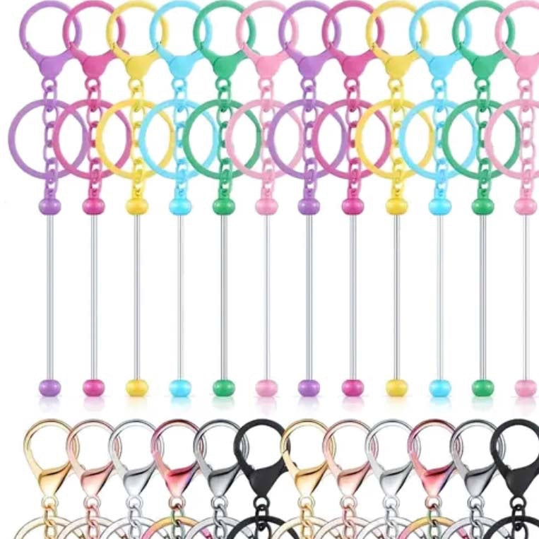 build your own keyring key ring chain keychains blank blanks base for beaded gift gifts shop metal make your own build cute kawaii jewellery findings uk shop store craft supplies blue green gold rose gunmetal grey silver purple magenta pink yellow creative
