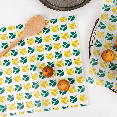 vintage retro dove doves bird birds greaseproof paper vellum sheet sheets uk cute kawaii packaging supplies gift wrap wrapping paper  turquoise teal mustard yellow