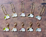 enamel cat cats kitten kitty planner charm charms paper clip clips uk gift gifts cute kawaii green pink purple black blue pretty planning accessory gold tone metal handmade hand made