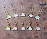 enamel cat cats kitten kitty planner charm charms paper clip clips uk gift gifts cute kawaii green pink purple black blue pretty planning accessory gold tone metal handmade hand made
