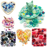colour themed flower resin fb flat back bundle bundles flowers