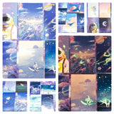 luminous postcard post card postcards space galaxy ocean dream magic magical glow in the dark glowing cards uk cute kawaii stationery bundle