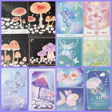 mushroom fungi toadstool butterfly butterflies fish goldfish ocean jellyfish pretty cute kawaii individual post card postcard postcards uk pastel