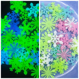 glow in the dark luminous snow flake snowflake snowflakes flakes pink white turquoise green yellow uk cute kawaii kids gift gifts stocking fillers
