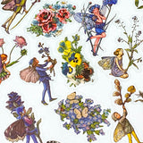 flower fairy fairies sticker stickers flake flakes clear plastic pack uk cute kawaii stationery butterfly butterflies flower flowers floral pretty blue green purple lilac turquoise yellow red vintage retro garden daisy blossom illustration illustrations