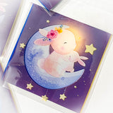 pretty pink bunny bunnies rabbit rabbits small cello cellophane bag bags packaging supplies uk blue lilac moon stars floral cute kawaii