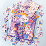sweet unicorn candy sweets ice cream lollypop unicorns glossy sticker flakes mini pack cupcake uk stationery sugar pretty lilac pink yellow blue small 42 21