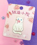 iron on applique patch cute kawaii uk gift gifts present puppy puppies dog dogs white cat cats fox foxes polar bear gold embroidery embroidered stars flower uk
