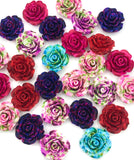 paint splatter spatter large 20mm resin rose flatback fb roses