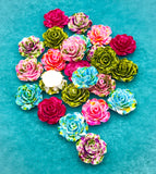 20mm large big resin rose flower flowers fb flatback flat backs resins roses huge embellishment uk cute kawaii craft supplies ombre