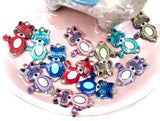 raccoon raccoons connector enamel charm charms cute connectors