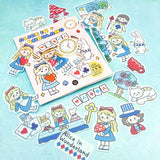alice in wonderland translucent washi sticker flakes stickers pack of 40 die cuts white rabbit cheshire cat mad hatter uk cute kawaii stationery