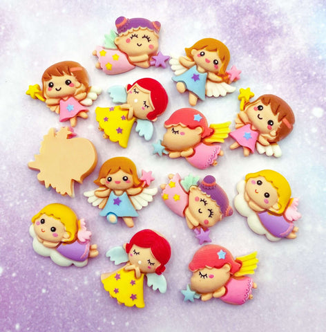 fairy angel fairies resin flatback flat back fb fbs flatbacks uk cute kawaii craft supplies pretty fairies angels