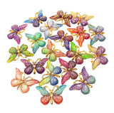 butterfly butterflies acrylic gold sparkly resin flatback fb flat backs uk cute kawaii craft supplies fbs