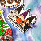 halloween christmas festive gnome gnomes gonk planar flat back fb flatback embellishments cute kawaii uk craft supplies witch wizard pumpkin car hat potion tree spiders boo white plastic resins