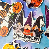 halloween christmas festive gnome gnomes gonk planar flat back fb flatback embellishments cute kawaii uk craft supplies witch wizard pumpkin car hat potion tree spiders boo white plastic resins