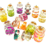 magic wishing bottle bottles fruit fruits charm charms pendant pendants uk craft supplies chunky big craft supplies uk glass resin