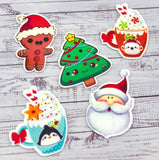 mug mugs cocoa hot chocolate penguin polar bear christmas tree trees festive planar fb flatback flat back gingerbread man men acrylic embellishment uk craft supplies resins flatbacks