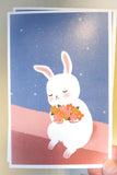 textured semi matte cute kawaii animal postcard postcards post card cards uk stationery fox dog cat bear polar kitten puppy seal rabbit bunny bird individual