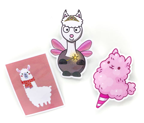 llama alpaca vinyl laptop sticker stickers kawaii uk cute stationery