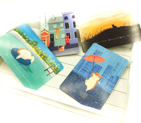 corgi corgis postcard postcards dog dogs cute dogs kawaii stationery uk bundle bundles
