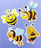 bee bees bumblebee bumblebees honey cute kawaii laptop large larger stickers uk stationery floral funny humorous packs