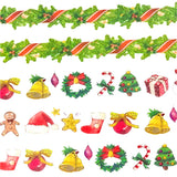 To Clear- just £1.50! FESTIVE WASHI TAPE 10m -Foliage or Motifs